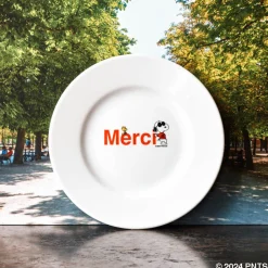 1859 ESSEASCREEN Peanuts x Merci - Assiette à dessert - Logo Merci
