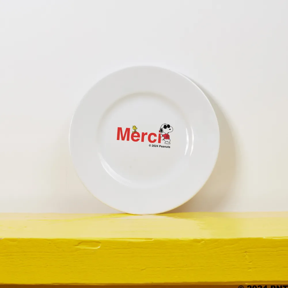 1859 ESSEASCREEN Peanuts x Merci - Assiette à dessert - Logo Merci