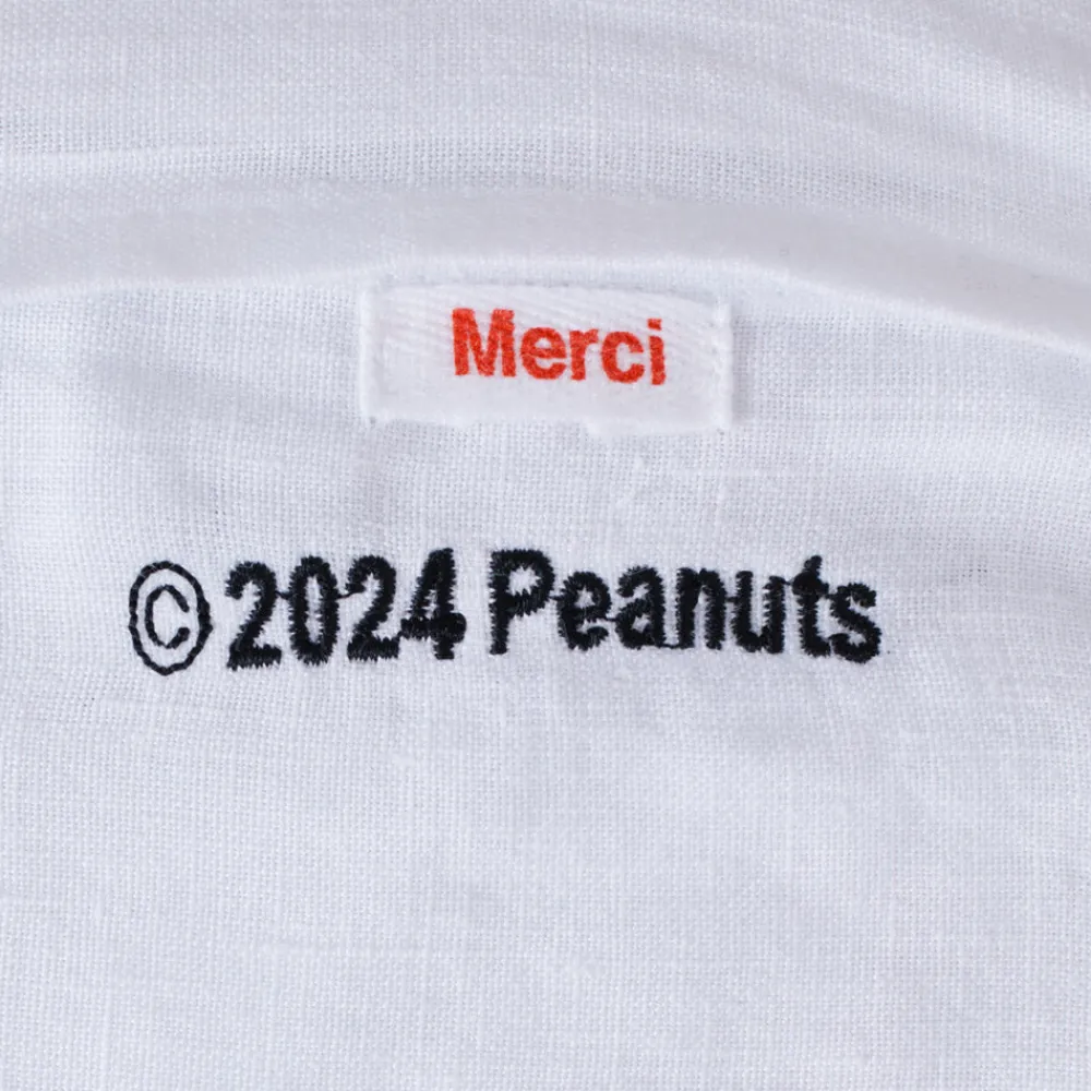 1799 MARKM LASER Peanuts x Merci - Taie d'oreiller Voiture - Blanc Optique