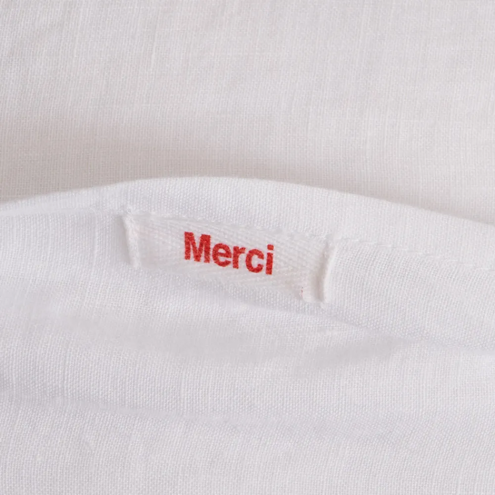 1799 MARKM LASER Peanuts x Merci - Taie d'oreiller Voiture - Blanc Optique