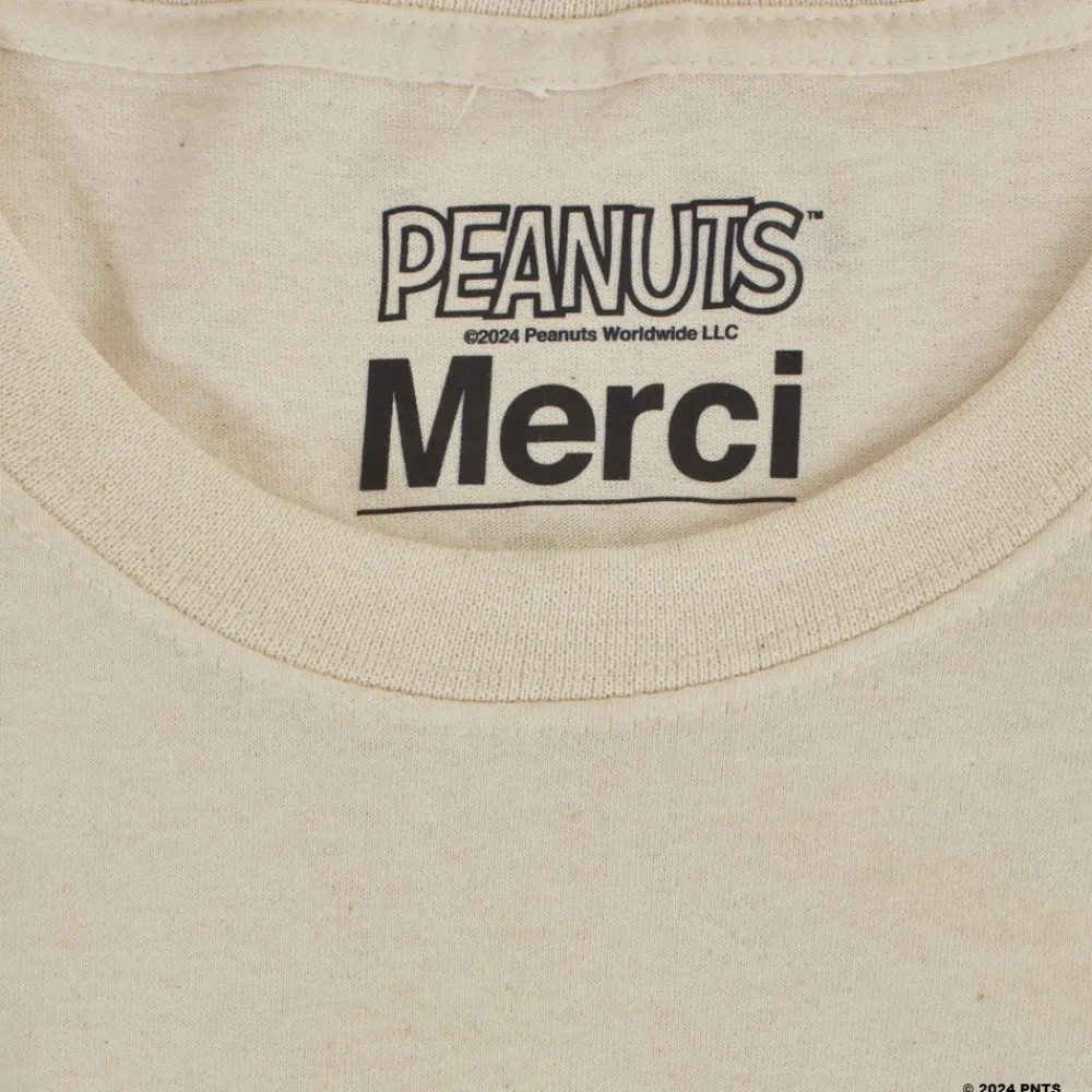 Women M05 Peanuts x Merci - T-Shirt Merci - Ecru