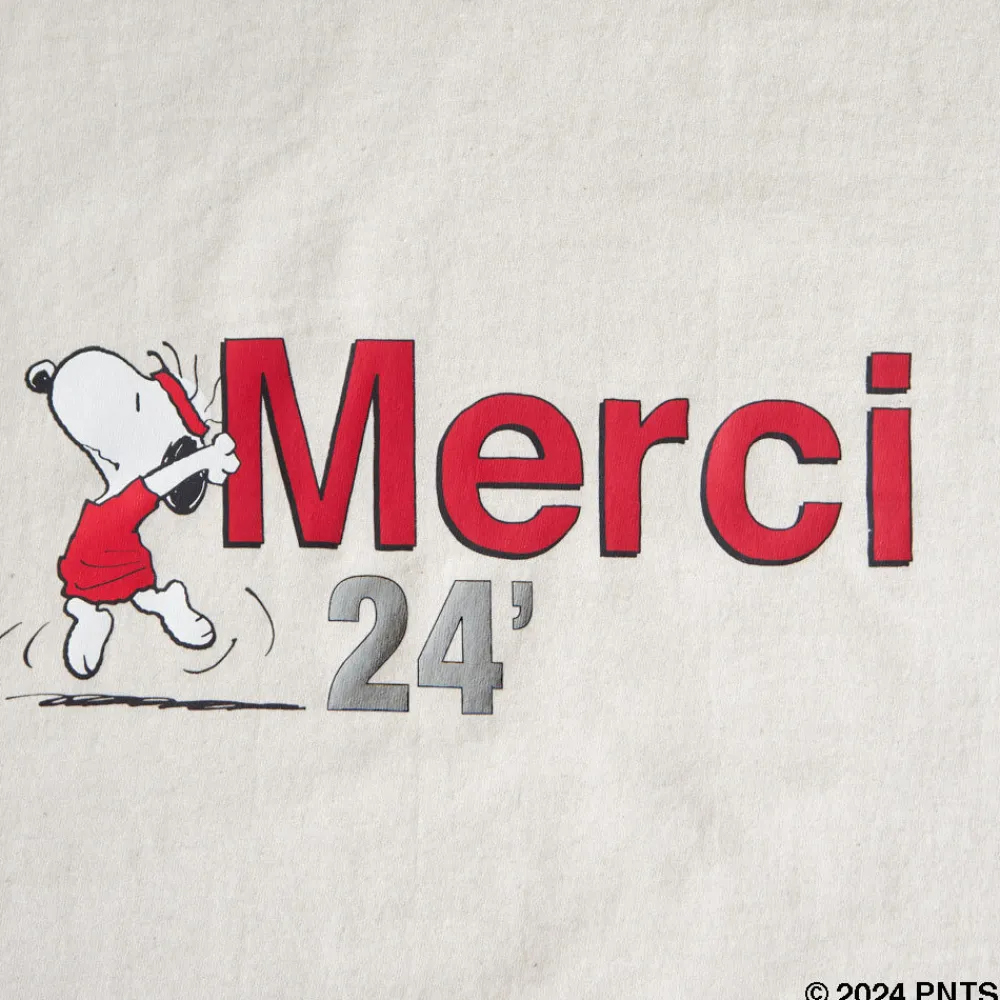 Women M05 Peanuts x Merci - T-Shirt Merci 24' - Ecru
