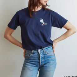 Women M05 Peanuts x Merci - T-Shirt Skate - Marine
