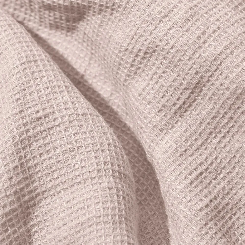 200 LINTEX Peignoir en lin - Nid d'abeille - Beige Rosé