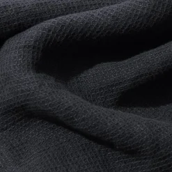 200 LINTEX Peignoir en lin - Nid d'abeille - Bleu Encre