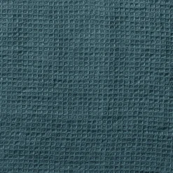200 LINTEX Peignoir en lin - Nid d'abeille - Bleu Pétrole