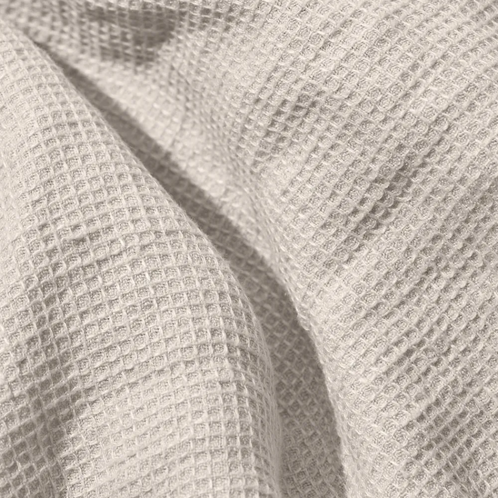 200 LINTEX Peignoir en lin - Nid d'abeille - Pierre