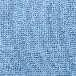 200 LINTEX Peignoir en lin - Nid d'abeille - Bleu Tyrrhénien