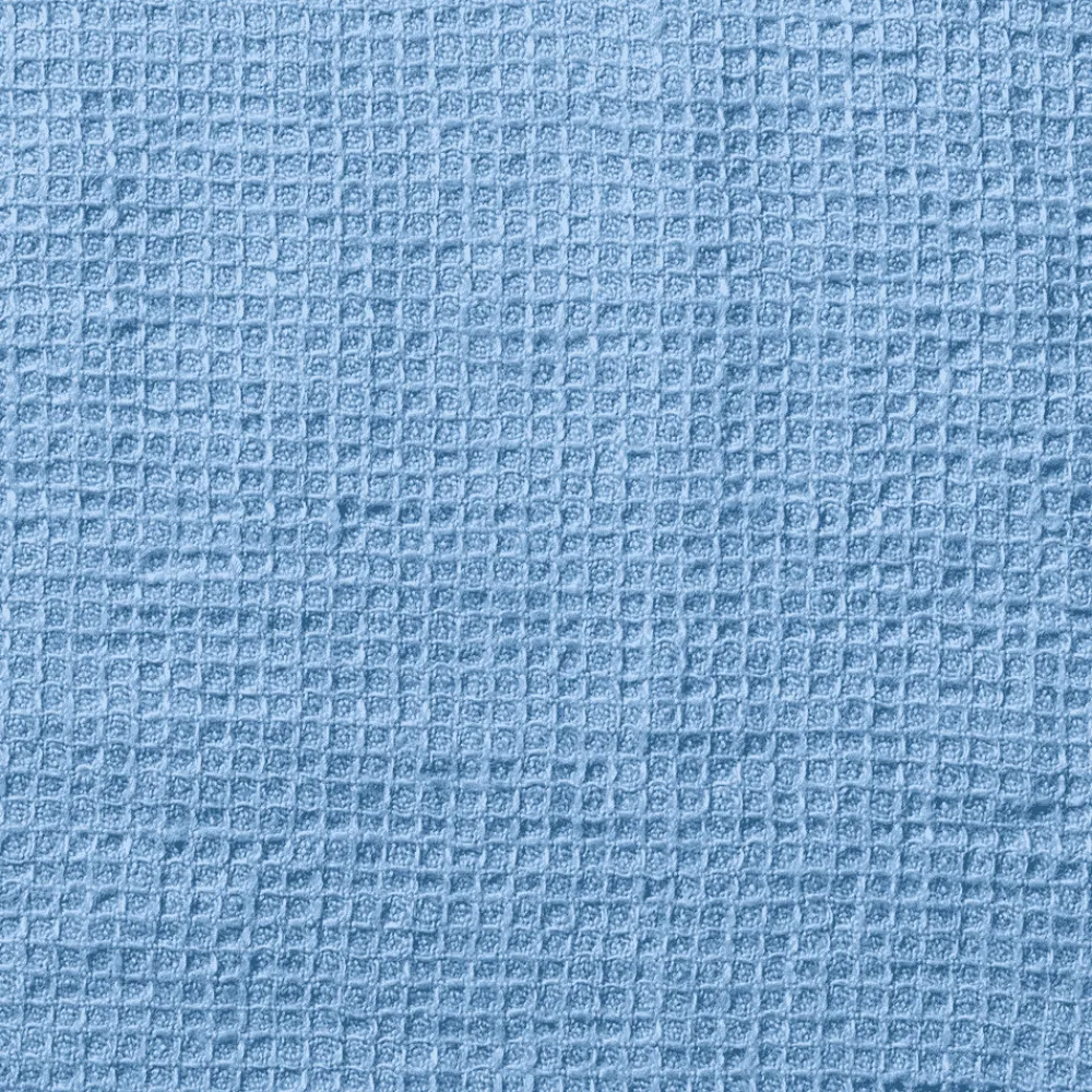 200 LINTEX Peignoir en lin - Nid d'abeille - Bleu Tyrrhénien