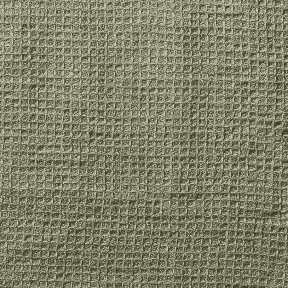 200 LINTEX Peignoir en lin - Nid d'abeille - Vert Komorebi