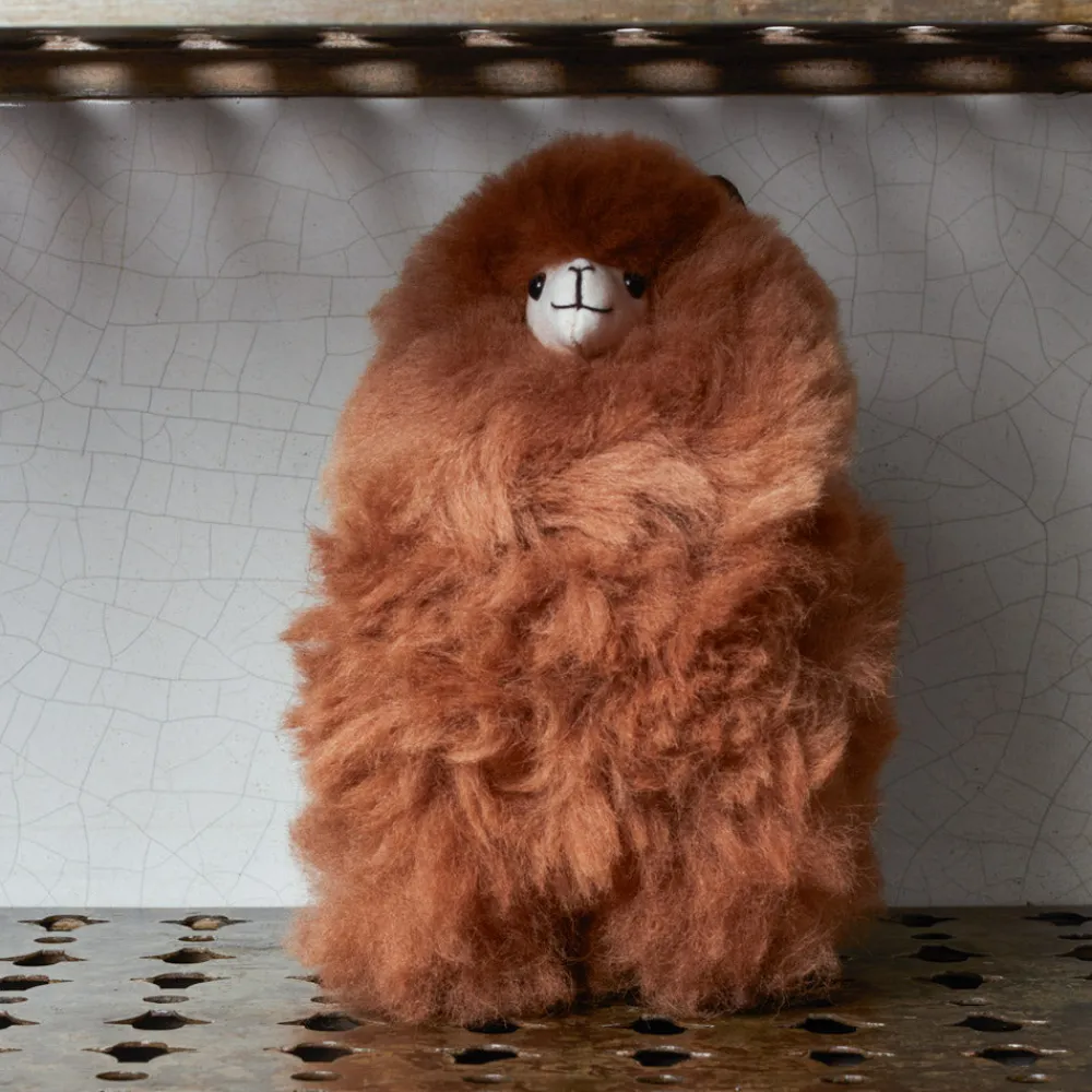 Kids 1297 INKARI Peluche Lama en alpaga - Noisette