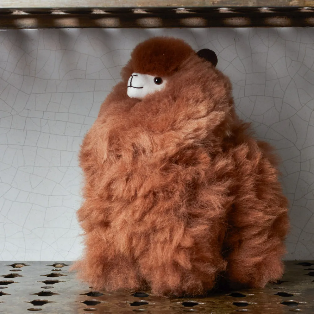 Kids 1297 INKARI Peluche Lama en alpaga - Noisette