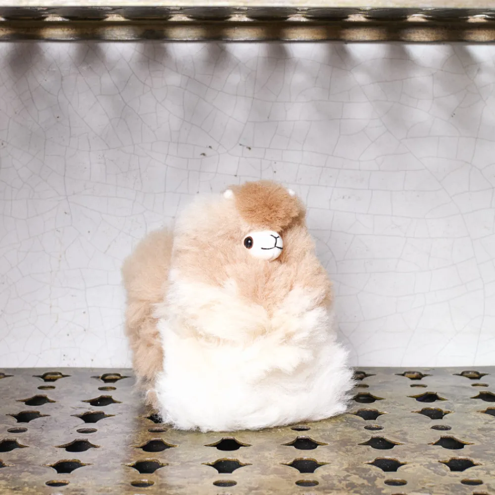Kids 1297 INKARI Peluche Lama en alpaga - Noisette