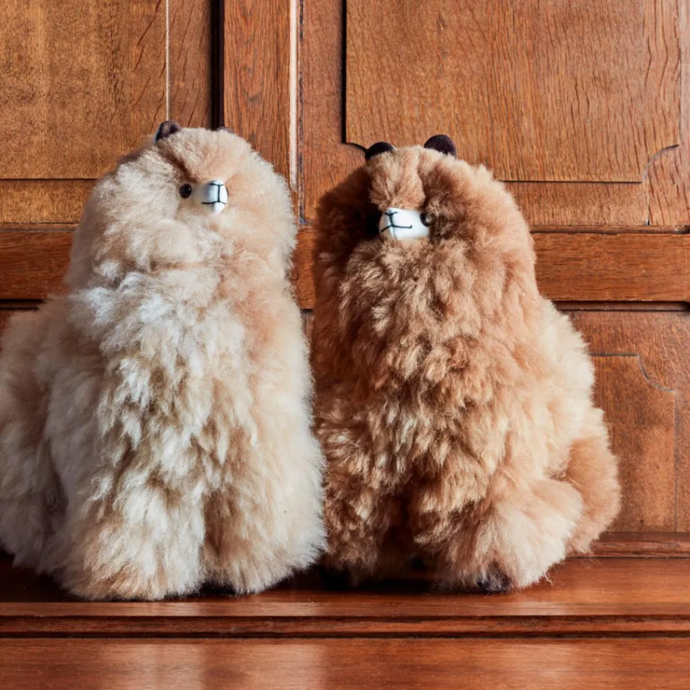 Kids 1297 INKARI Peluche Lama en alpaga - Sahara