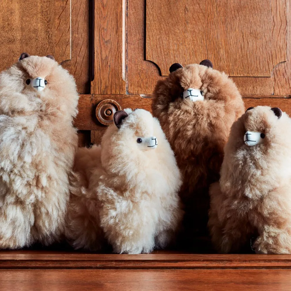 Kids 1297 INKARI Peluche Lama en alpaga - Sandstone