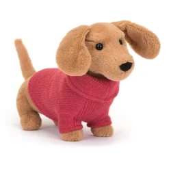 Kids 1318 JELLYCAT LTD Peluche Teckel - Pull Rose