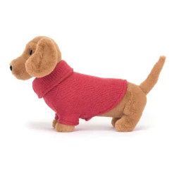 Kids 1318 JELLYCAT LTD Peluche Teckel - Pull Rose