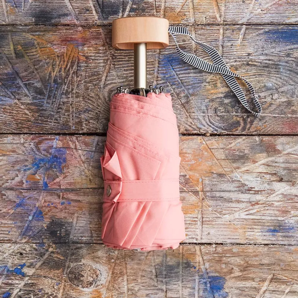 1256 ANATOLE Petit parapluie bois - Rose