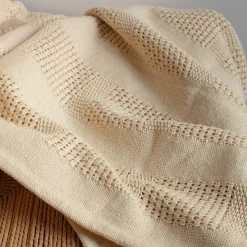 2959 BED AND PHILOSOPHY Plaid Crochet - Ecru
