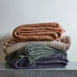 2100 GAZEX Plaid en gaze de coton - Vert Luxembourg