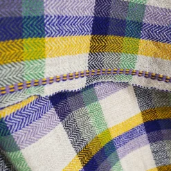 MOISMONT Plaid en laine n°82 - Kaki -