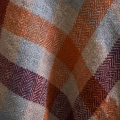 1050 MOISMONT Plaid en laine n°77 - Terracotta - Moismont