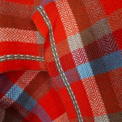 MOISMONT Plaid en laine n°82 - Tomette -