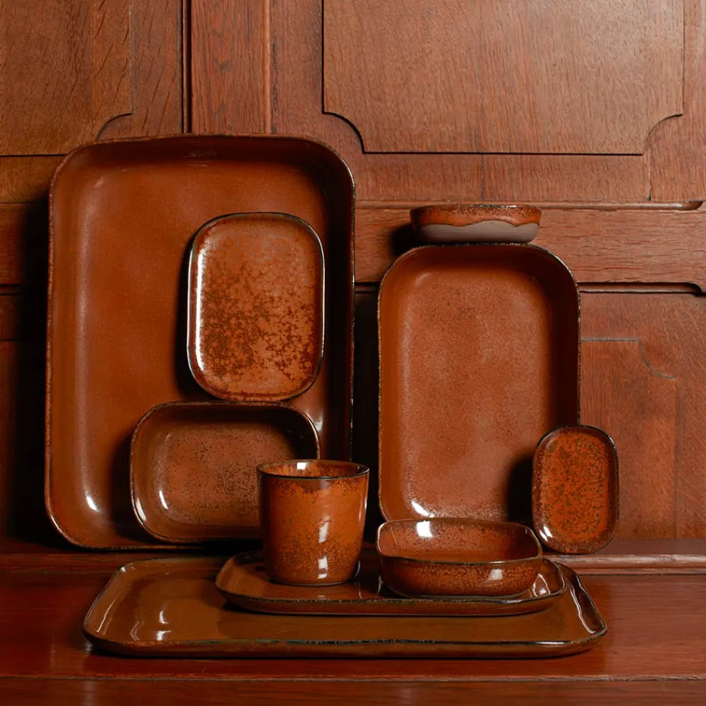 259 SERAX Plat en grès n°10 - Ocre