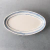 244 FASANO Plat ovale - Ligne Bleu