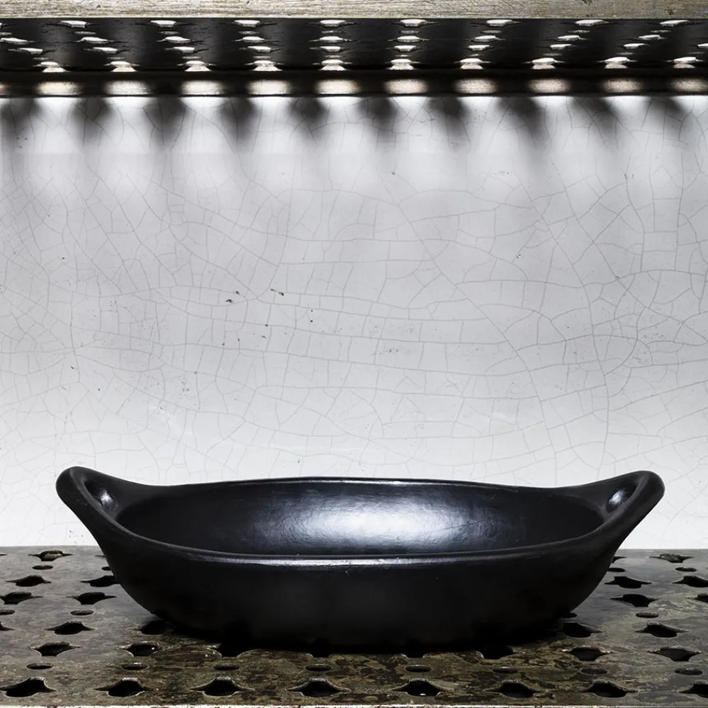 1950 INDIGENA Plat ovale Chamba - Noir