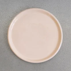 925 JARS CERAMISTES Plat rond Réfectoire - Sable Brillant