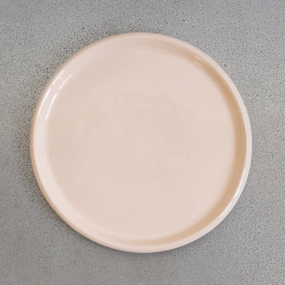 925 JARS CERAMISTES Plat rond Réfectoire - Sable Brillant