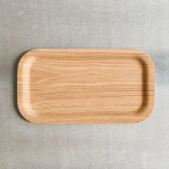 456 KINTO CO Plateau antidérapant - Bois naturel