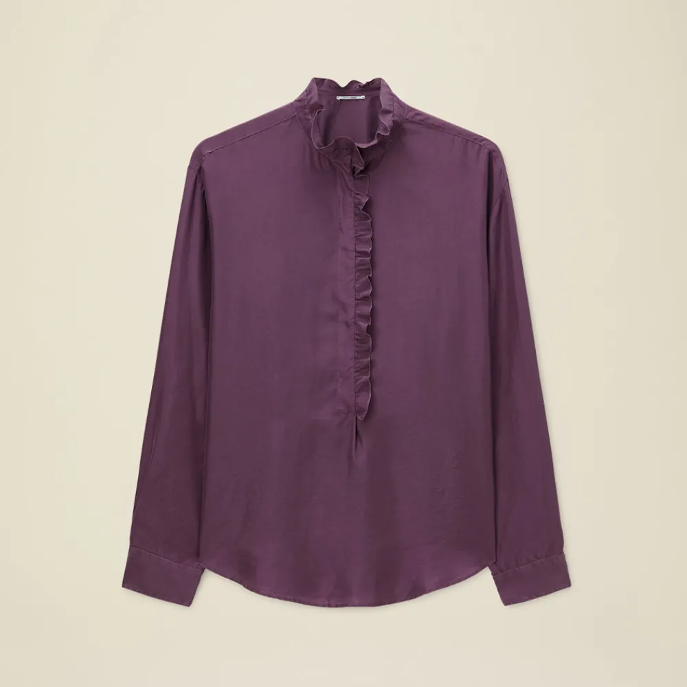Women Pomandère - Chemise à volants - Violet