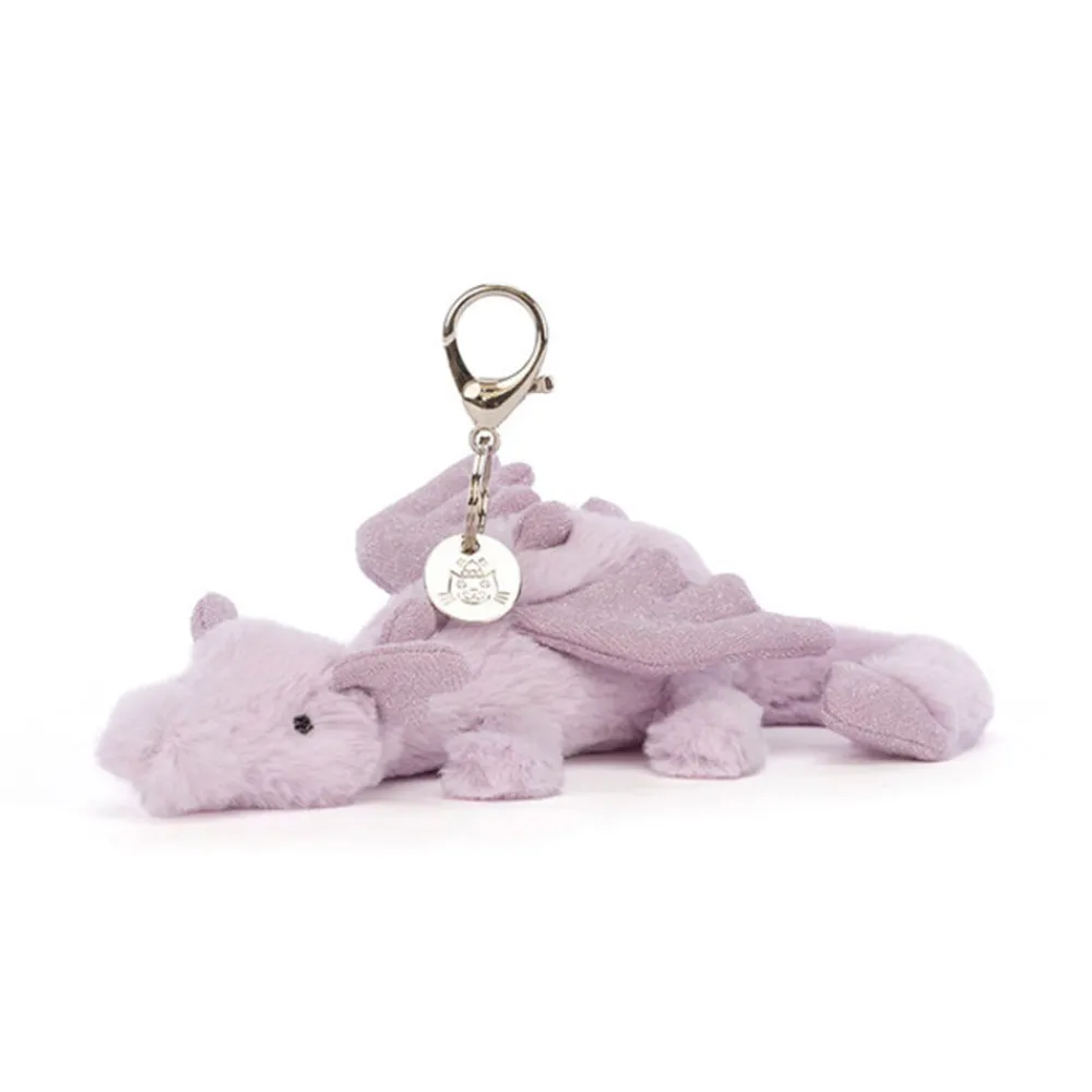 Kids 1318 JELLYCAT LTD Porte clé Peluche - Dragon Lavande