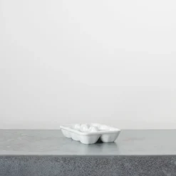 2031 MARUMITSU POTERIE Porte oeuf X6 - Blanc