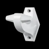 668 ZANGRA Porte-peignoir en porcelaine - Blanc