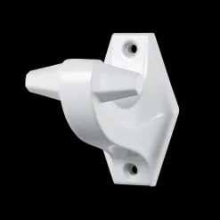 668 ZANGRA Porte-peignoir en porcelaine - Blanc
