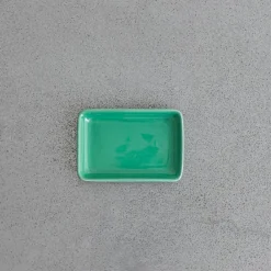 2135 MERIGOUS Porte-savon porcelaine - Vert