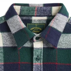 Portuguese Flannel - Chemise Bottle - Vert