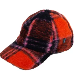 Women RAFFAELLO BETTINI - Casquette Rayée -Rose/Orange