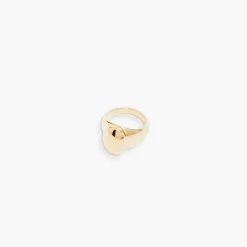Women RAGBAG - Bague Dualism Oval Signet - Doré