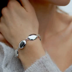 Women RAGBAG - Bracelet Dualism Oval - Argent