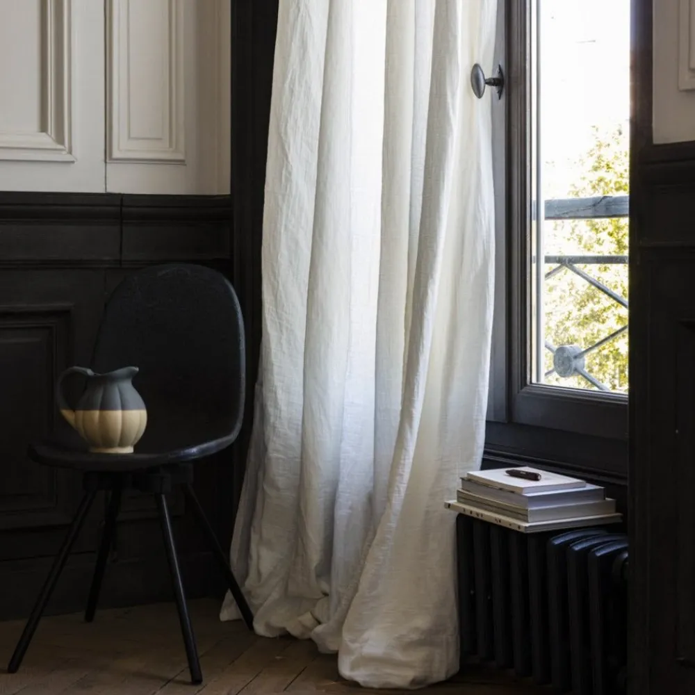2100 GAZEX Rideau en gaze de coton - Blanc de Meudon