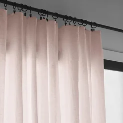200 LINTEX Rideau en lin lavé - Beige Rosé