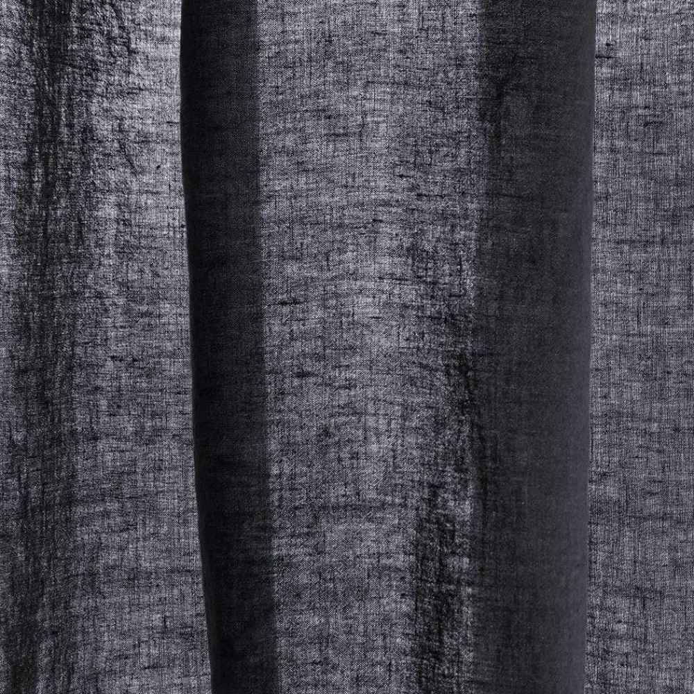 200 LINTEX Rideau en lin lavé - Bleu Encre