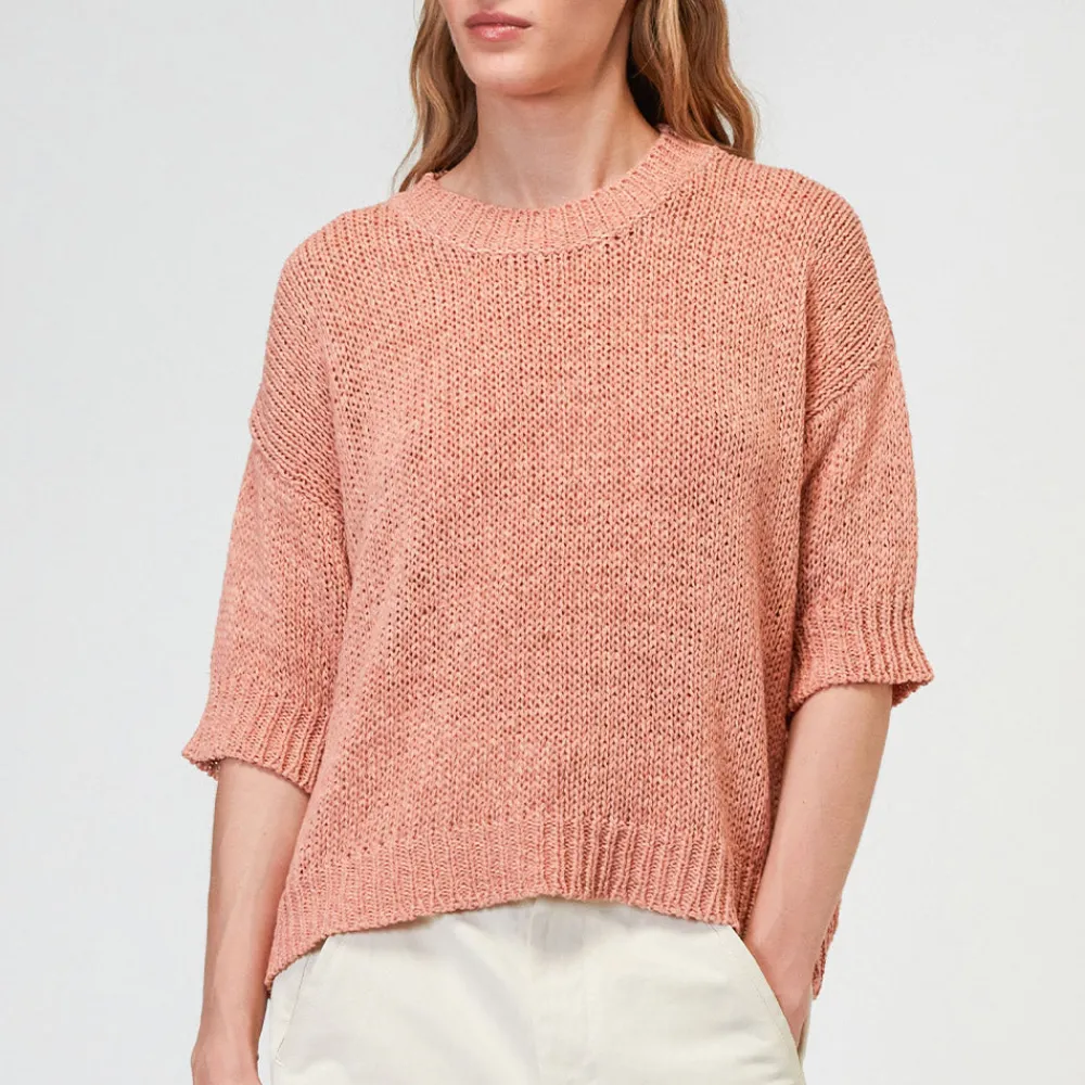 Women Roberto Collina - T-Shirt en Maille - Peche