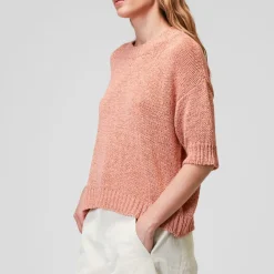 Women Roberto Collina - T-Shirt en Maille - Peche