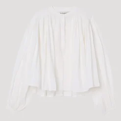 Women ROHE - Blouse plissée - Blanc