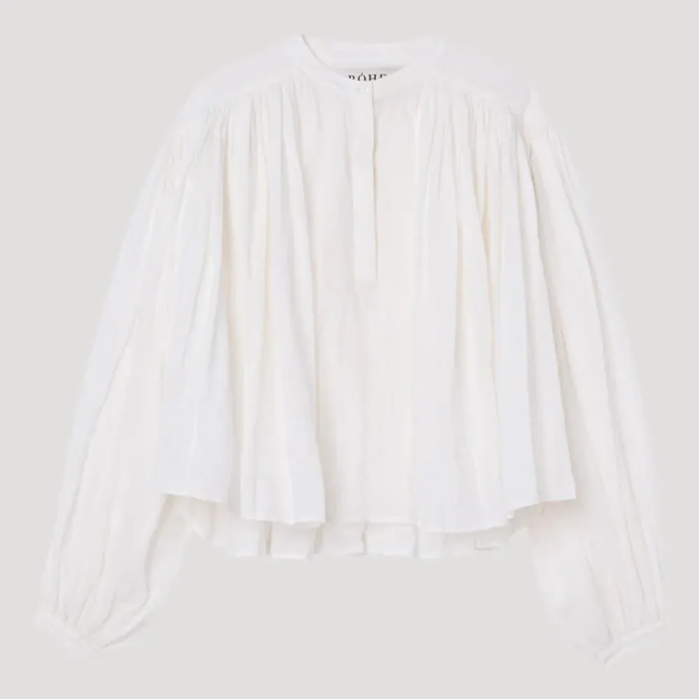 Women ROHE - Blouse plissée - Blanc